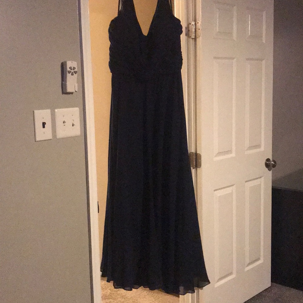 Navy blue bridesmaid dress